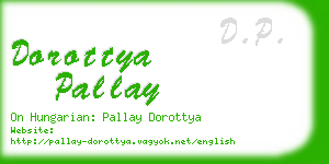 dorottya pallay business card